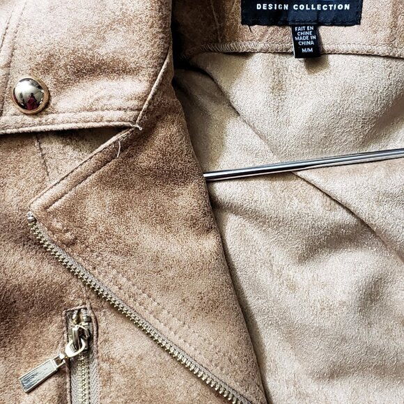 Frank Lyman Montreal | New Never Worn Chestnut Moto Jacket w/ Gold Embellishment - Picture 16 of 16